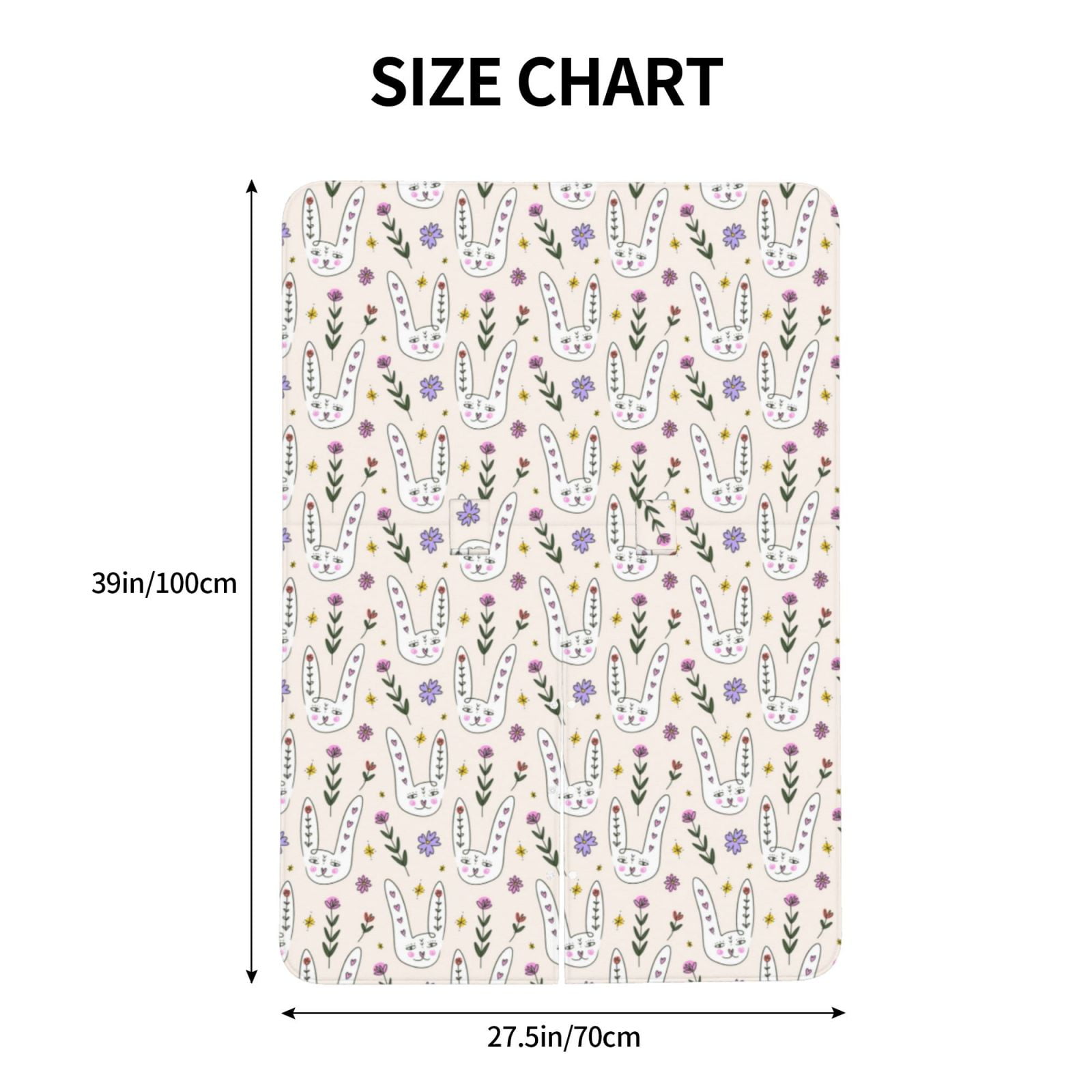 Naloa Purple Flower Rabbit Baby Car Seat Cover, Breathable Baby Carrier Cover, Multiuse Baby Carrier Cover & Nursing Breastfeeding Cover