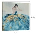 thumbnail image 3 of Bella Ballerina Giclee Canvas Wall Art Blue, 3 of 5