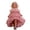 Pink, variant on Girls Princess Gown with Layered Ruffles and Detachable Sequin Train Size 6M-3 Years