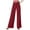 Red, variant on Womens Casual Pants High Waisted Wide Leg Solid Social Dance Pant Womens Slacks Black M