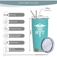 thumbnail image 2 of Respiratory Therapist Gifts, Gifts for RT on Respiratory Care Week, RT Graduation Gifts, RT Appreciation Gifts, Respiratory Therapy Gifts, Christmas Gifts for RT, 20 oz Stainless Steel Tumbler, 2 of 6