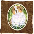 thumbnail image 1 of Carolines Treasures SS8844PW1414 Australian Shepherd Decorative Fabric Pillow, 1 of 4