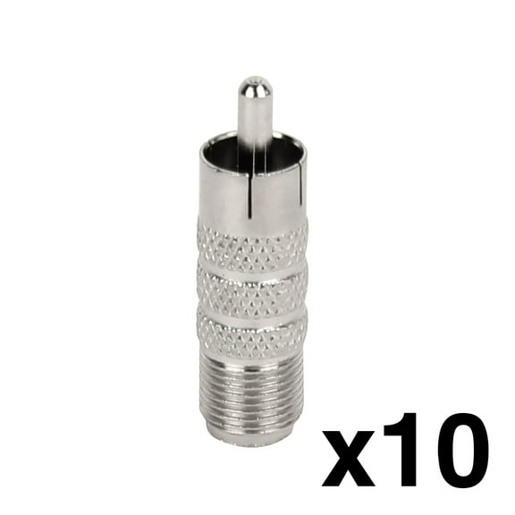 Construct Pro F Female to RCA Male Adaptors (10 Pack)