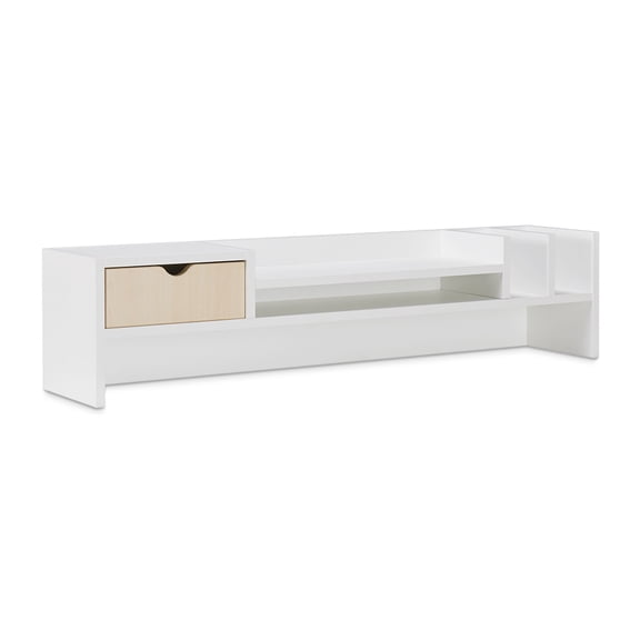 Hubbub Brite Desktop Hutch for 48"W Desks Light Maple
