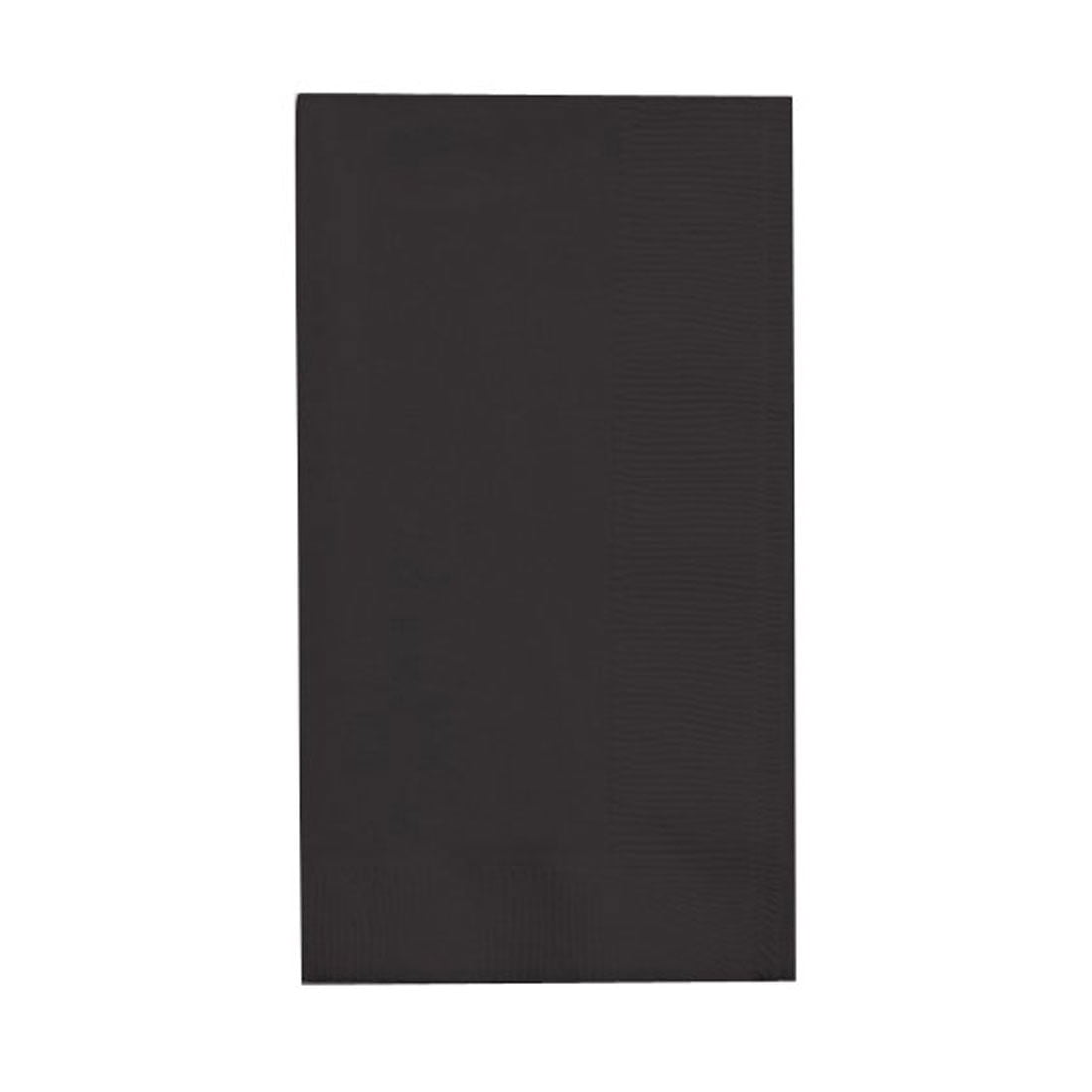 2 Ply 1/8 Fold Dinner Napkins Bulk Black Velvet,Pack of 100