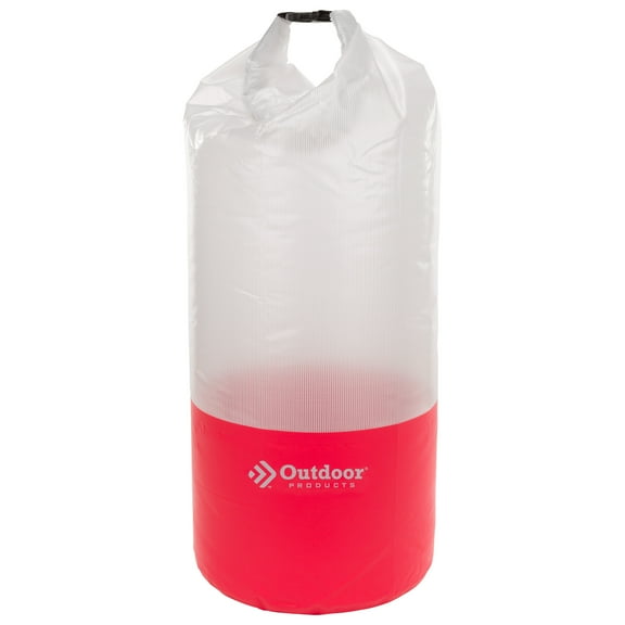 Outdoor Products 40 L Valuables Hiking Dry Bag, Watertight Roll Top Seal, Red, Unisex, 0.92 lb