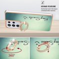 thumbnail image 3 of Funda para Samsung Galaxy S21 Ultra 5G con galvanoplastia de doble cara IMD y soporte para anillo (sonrisa), 3 of 5
