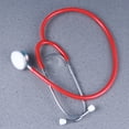 thumbnail image 3 of EeaseCA Double Sided Stethoscope Portable Medical Aid Auscultation Stethoscope Device Equipment Tool (Red), 3 of 8