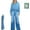 blue, variant on Denim Dreams Pajama Set, Denim Dreams PJs Set for Women, Relaxed Wide-Leg Pants, Soft Stretch Denim Pajamas for Women