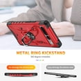 thumbnail image 3 of Case for Google Pixel 7 Pro Case Military Grade Drop Case with Kickstand Metel Ring Magnetic Holder Shockproof Protective for Pixel 7 Pro Phone Case (Red), 3 of 17
