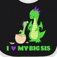 thumbnail image 4 of Inktastic I Love My Big Sis Boys or Girls Baby Bib, 4 of 4