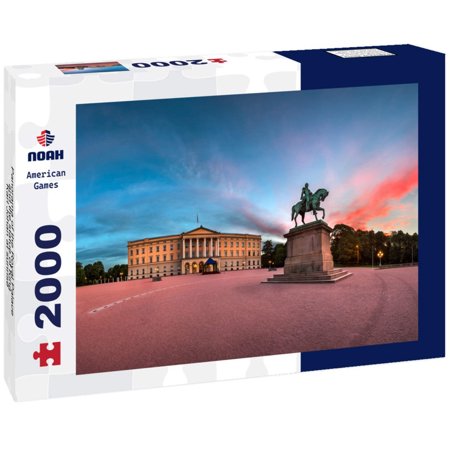 Noah Jigsaw Puzzle Panorama of the Royal Palace and the statue of King Karl Johan at sunrise, Oslo, Norway 2000 Pieces