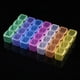 thumbnail image 5 of Caja de almacenamiento vacía de plástico con 28 rejillas para exhibir joyas, diamantes de imitación y cuentas, para decoración de uñas, 5 of 12