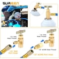 thumbnail image 2 of R1234yf Self-Sealing Can Tap Depressor, F-1/4 SAE 1/2 LH Thread Valve Tool Bottle Opener with F-1/4 SAE to M-1/2 Connector Adapter for R134a R12 R22 Charging Hose, 2 of 5