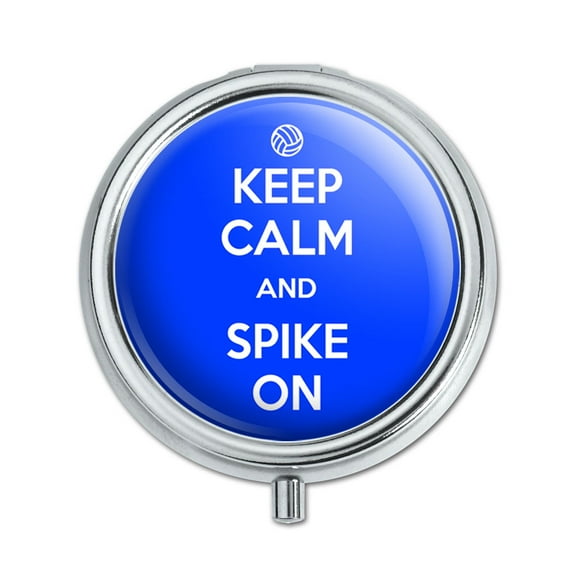 Keep Calm And Spike On Volleyball Pill Box