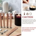 thumbnail image 4 of DIY Candle Making Supplies, Wooden Candle Wicks Produce Crackling Sound, Soy Wax Compatibility Ensures Long Burn Time, Candle Wick Holders for Easy Crafting, 4 of 5