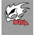 thumbnail image 2 of No Fear Fire Skull Logo Adult Heather Gray Long Sleeve Hoodie-Medium, 2 of 6