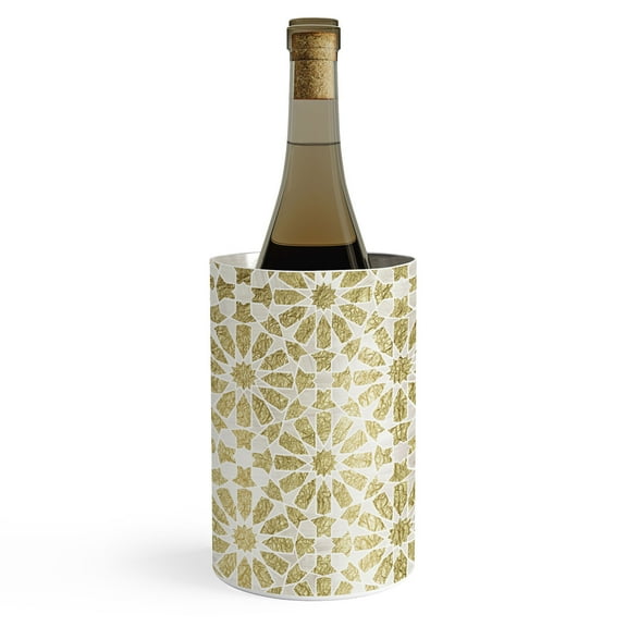 Society6 Schatzi Brown Hara Tiles Golden Wine Chiller