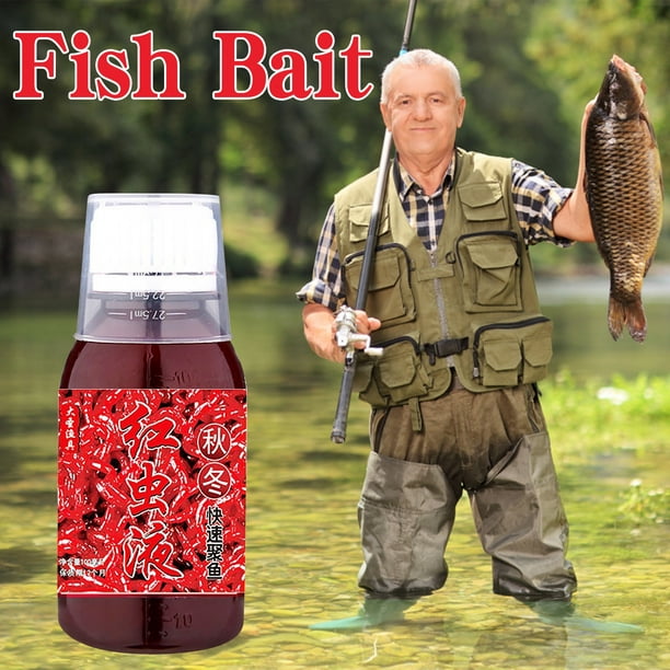 Agiferg 100ml Red Worm Liquid Bait Red Worm Liquid Scent Fish Attractants For Baits Fish Attractants Scents Red One Size