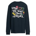 thumbnail image 2 of Uno - Play By Your Own Rules - Men's Long Sleeve Graphic T-Shirt, 2 of 3