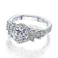 thumbnail image 4 of Kobelli 14k Gold Geometric Art Deco Moissanite Ring HI/VS, GH/I, 4 of 6