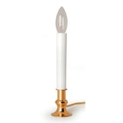 Darice White Electric Candle Lamp with Automatic Timer, 9 Inches