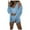Light blue, variant on Women Winter Warm Three Suit Soft Warm Flannel Shorts Pajamas Set Cute Cat Beard Hooded Sleepwear Suit Women's Nightgown
