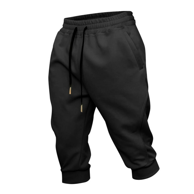 USNSM Mens Casual Jogger Pants Solid Color Quick Dry Lightweight 3