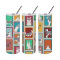 thumbnail image 5 of Lots of Grey Siberian Husky Stainless Steel 20 oz Skinny Tumbler 3 in x 8.25 in, 5 of 5