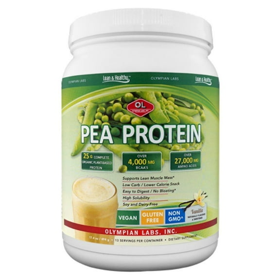 Olympian Labs Vanilla Pea Protein Dietary Supplement, 17.4 oz