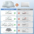 thumbnail image 2 of Alupssuc Cooling Cervical Neck Pillow, Memory Foam Ergonomic Orthopedic Pillow for Neck and Shoulder, 2 of 7
