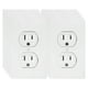 thumbnail image 1 of 20 piezas pegatinas de broma para adultos, cubiertas de toma de corriente simuladas, calcomanías de salida blancas, divertidas para bromas en la oficina y el lugar de trabajo en casa, 1 of 7