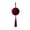 Red#3, variant on Lilixerw Wine Red Christmas Ball Ornament, Chevron Ribbed Ball 3.15 Inch Hanging Pendant with Tassel and Bead for Xmas Tree Wreath Decorations