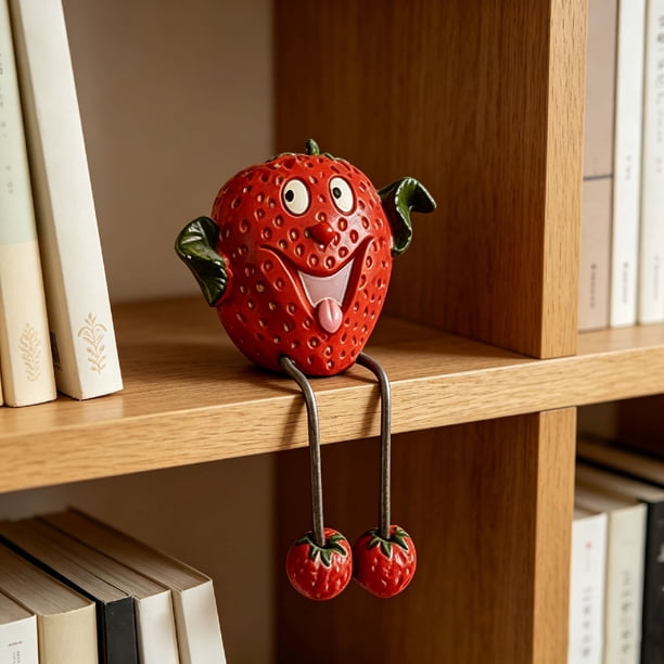 Adorable Resin Fruit Ornaments 7 Designs For Desktop Decoration Suitable For Bookshelves Windowsills And Home/garden Decor.