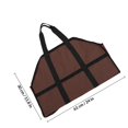 thumbnail image 2 of Raindrops 1Set Firewood Storage Bag Rectangular Oxford Cloth Large Capacity Portable Wood Carrying for Outdoor Adventure, 2 of 7