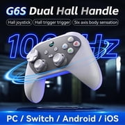 Wireless Game Controller,Bluetooth PC Cotroller Compatible with PC,Android/IOS,Mac,Switch,Steam,with Hall Joystick Trigger,Black