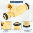 thumbnail image 3 of 4 Pcs Car Fuel Injector Nozzle Replacement Fit for Ford Escort LX SE 2.0L 1998 Beige, 3 of 6