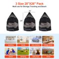 thumbnail image 2 of MADIKA 3 Pack Mesh Laundry Bags with Adjustable Single Shoulder Straps 28" x 26" Sturdy Nylon Material Laundry Liners with Drawstring Closure Black, 2 of 6