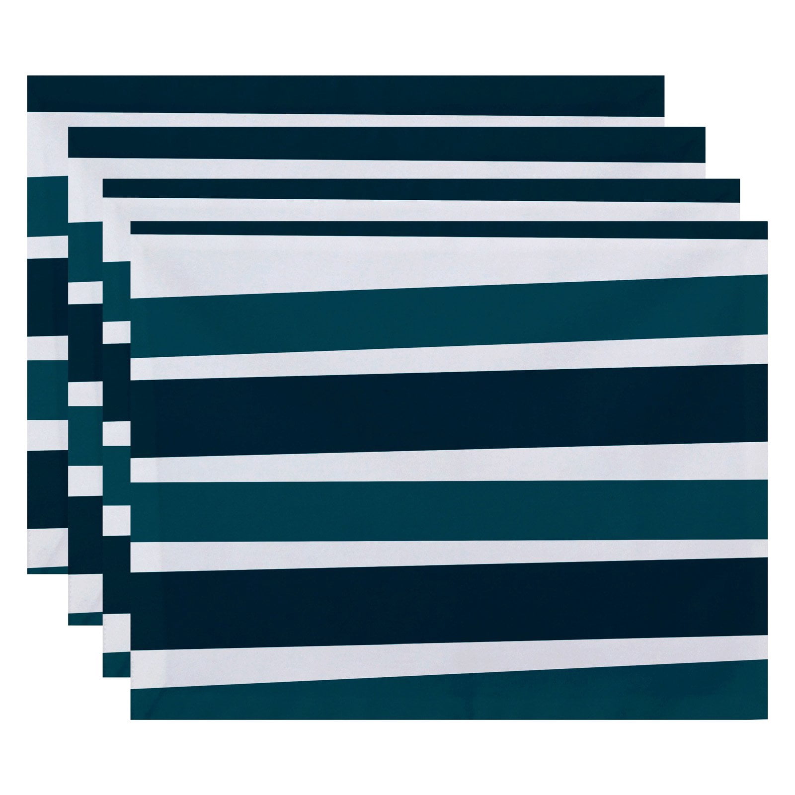 Simply Daisy 18" x 14" Stripes Stripe Print Placemats, Set of 4