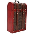 thumbnail image 1 of Caja de vino retro china, caja de vino retro de madera de 2 botellas de vino vintage Caja de vino retro decorativa impulsada por el rendimiento Jadeshay A, 1 of 8