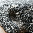 thumbnail image 7 of SAFAVIEH Hudson Shag Jaden Striped Area Rug, Dark Grey/Ivory, 7' x 7' Round, 7 of 7