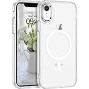 Compatible with iPhone XR Case Compatible with MagSafe iPhone XR Magnetic Case Slim Translucent Matte Skin Feeling Shockproof Protective Anti-Scratch Case for iPhone XR 6.1", White