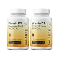 Vitamin D3 50,000 IU - 60 Veggie Capsules - High Potency Gluten, Free Non-GMO Supplement by Balance Breens
