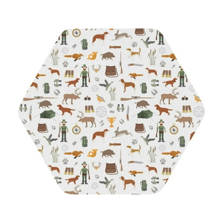 

Disketp Outdoor Living Funny Coasters 6 Pcs Leather Coasters with Holder Perfect Housewarming Hostess Gifts Protect Furniture from Water Marks Scratch and Damage