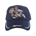 thumbnail image 2 of Gravity Threads Native Pride Adjustable Baseball Hat - Feathers - Navy, 2 of 2
