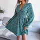 thumbnail image 2 of Vestido De Verano, Vestido De Manga Larga De Moda Plisado Cómodo Para La Fecha ANGGREK Otros, 2 of 8