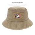 thumbnail image 3 of BSJJY United States 250th Anniversary Bucket Hat, USA Flag Sun Hats for Men Women 4th of July American Flag Bucket Hat Wide Brim Summer Sun Protection Hat (Khaki), 3 of 6