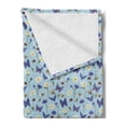 thumbnail image 2 of Ladybug Soft Flannel Fleece Throw Blanket, Spring Bees Flying Botany Chamomiles Butterflies Revival Pansy Essence of Nature, Cozy Plush for Indoor and Outdoor Use, 50" x 70", Multicolor, by Ambesonne, 2 of 5
