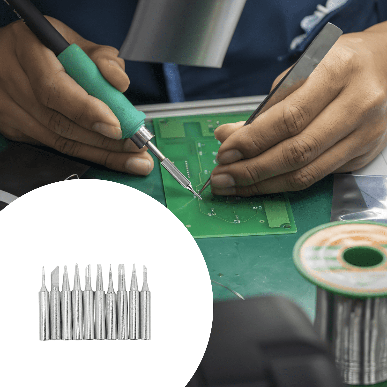 5 Sets Solder Tip Cleaner Ring Sizer Soldering Iron