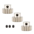 thumbnail image 2 of Engranajes De Motor De Metal De 3 Piezas, Engranaje De Piñón De Módulo M0.6 Con Tornillos De Fijación Para Camión De Coche RC 1/10, Ranura De Diente Ancho, Para HSP, Axial, 2 of 7